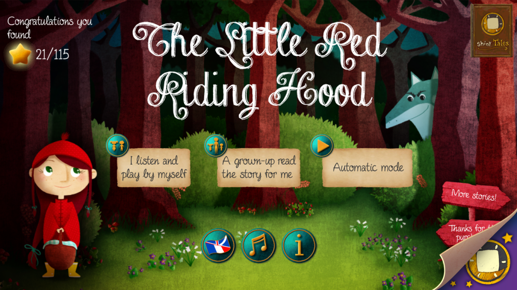 Little Red Riding Hood menu